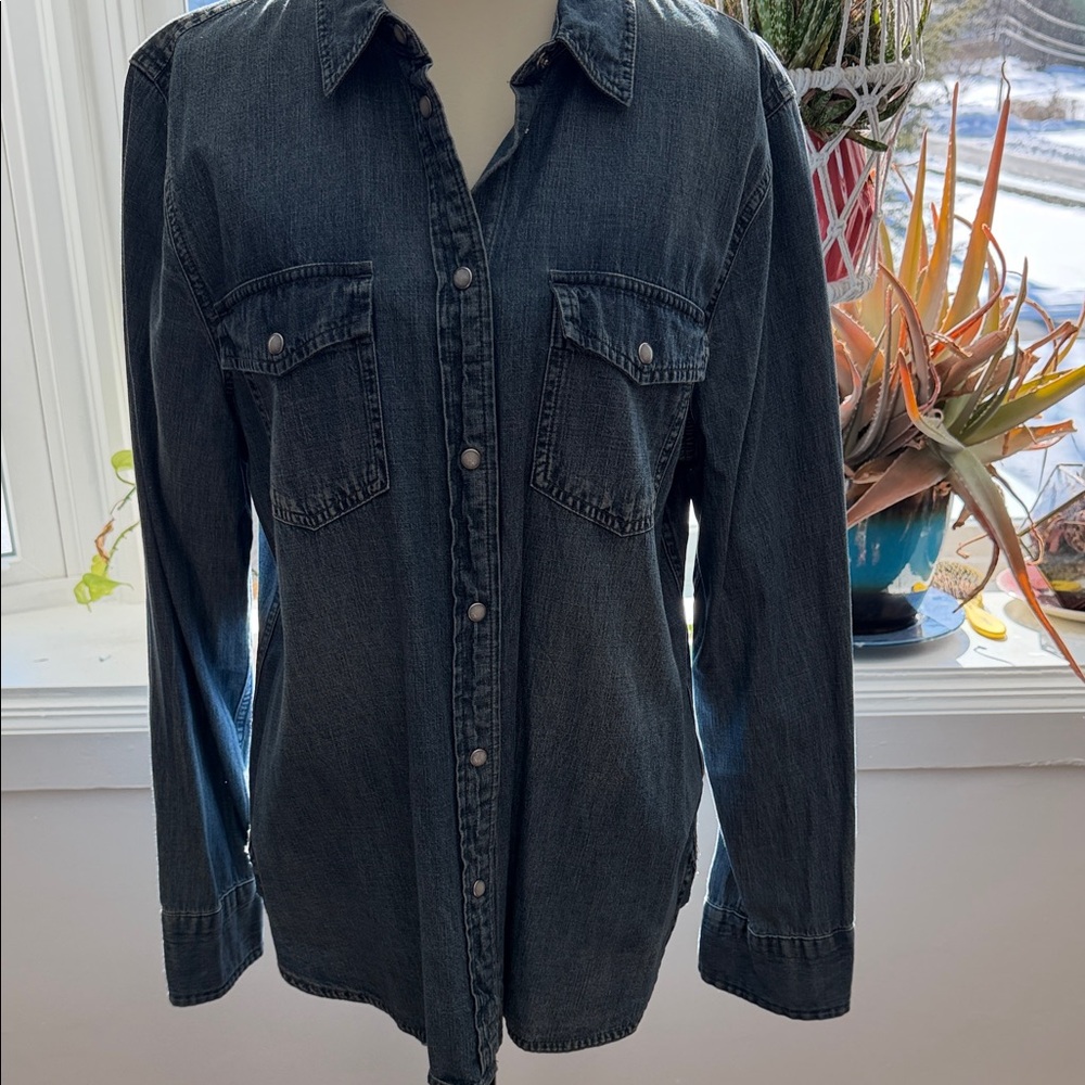 J. Crew Indigo Denim Shirt